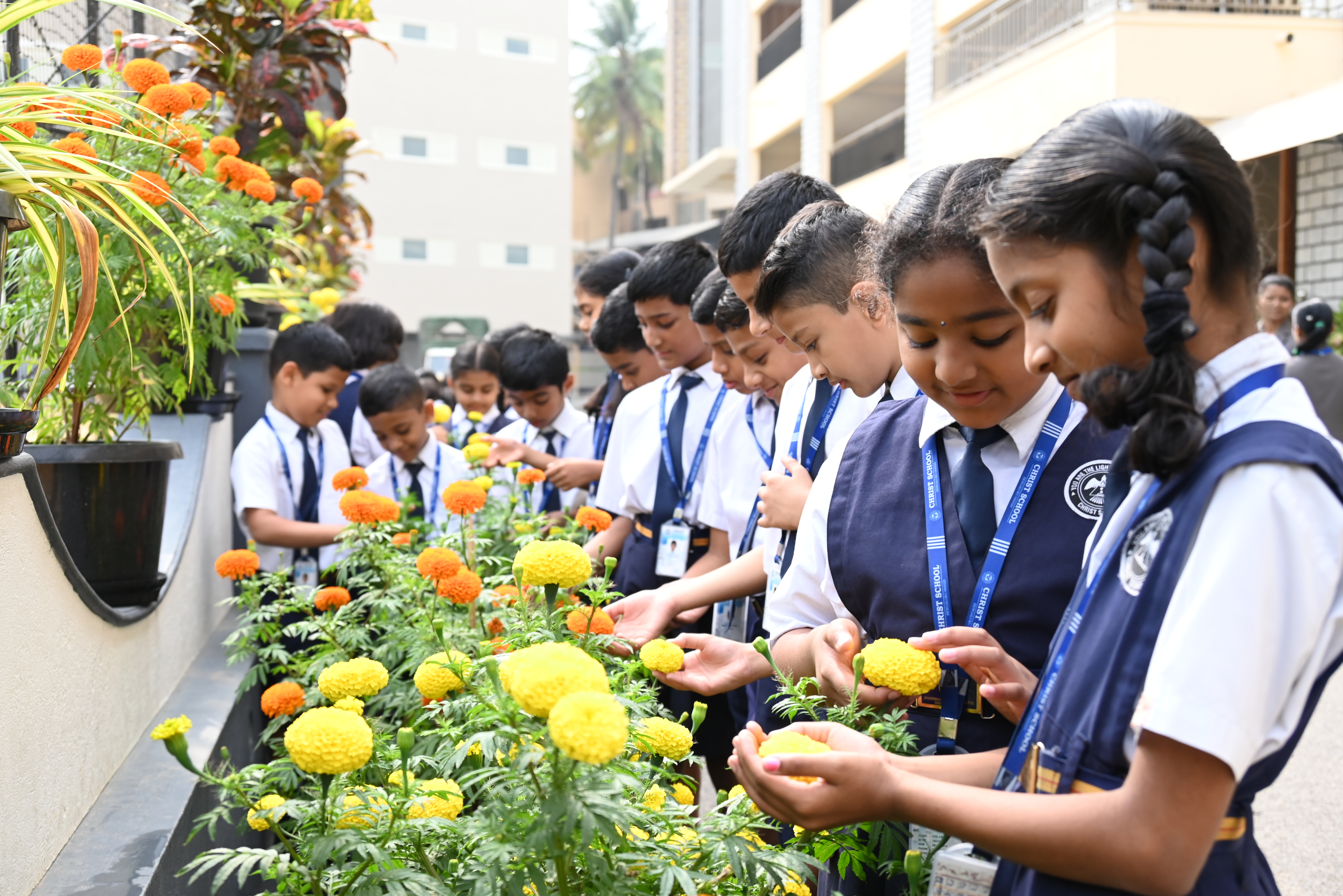 Christ School students together